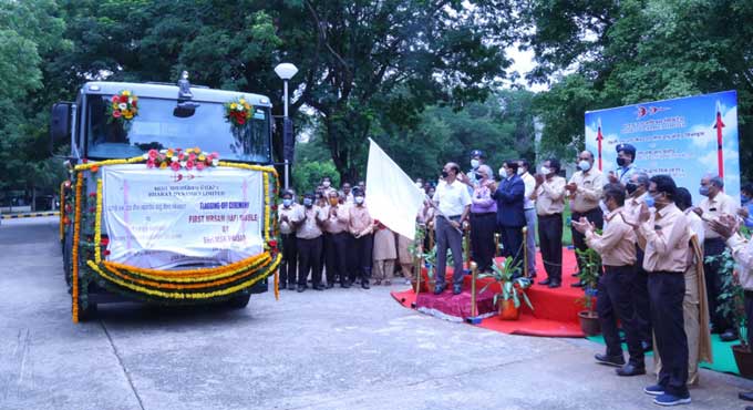 Hyderabad: Medium Range Surface to Air Missile flagged off at BDL