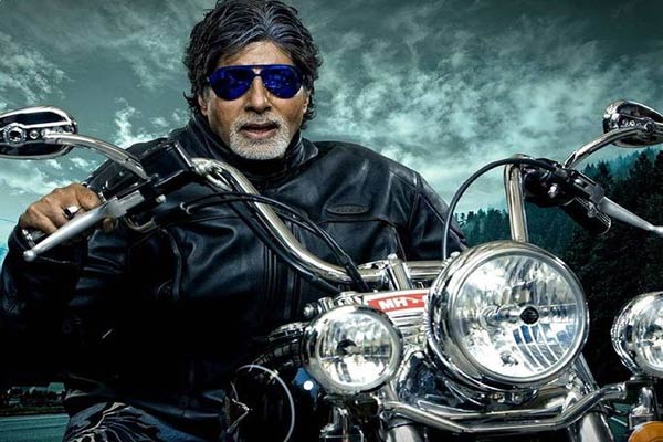 Big B shares uber-cool picture of him riding a Harley