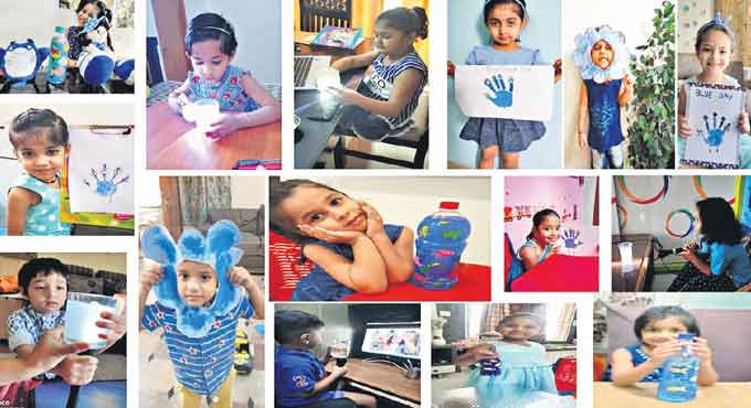 DPS Nacharam: Blue Day fete awes tiny tots