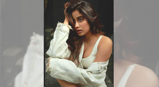 Bollywood actress Janhvi Kapoor goes bold in white