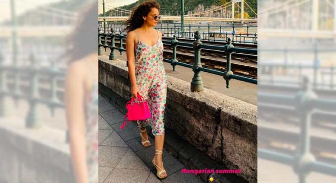 Bollywood actress Kangana Ranaut enjoys Hungarian summer