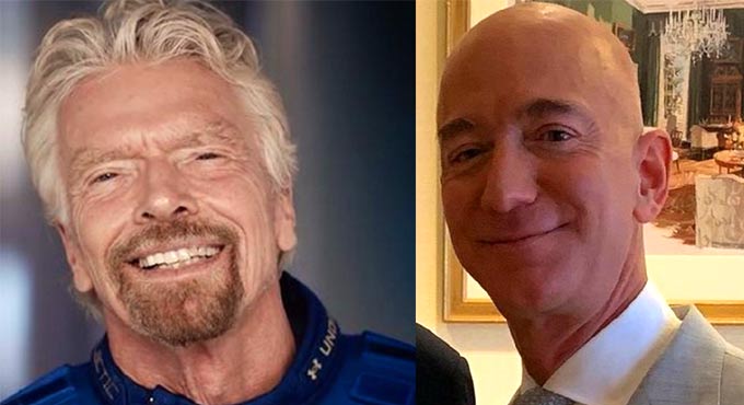 Branson-Bezos space tourism rivalry gets nastier before flight