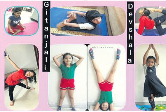 Feisty kids of Gitanjali Devshala flaunt their yoga skills