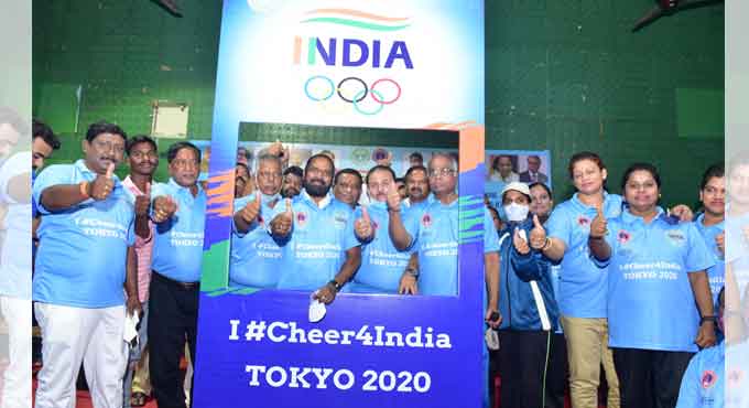 Cheer4India campaign conducted in Hyderabad LB Stadium