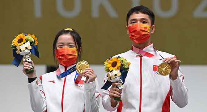 Chinese pair clinches 10m air rifle gold