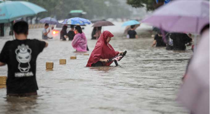 12 killed in heavy rain, floods in central China