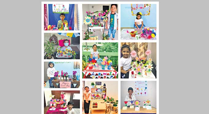Students of Delhi Public School turn florists