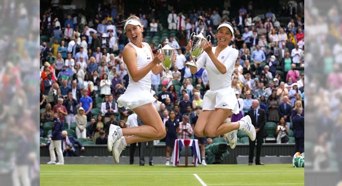 Elise, Hsieh clinch Wimbledon women’s doubles title