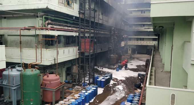 Two injured in fire mishap at industrial unit in Hyderabad
