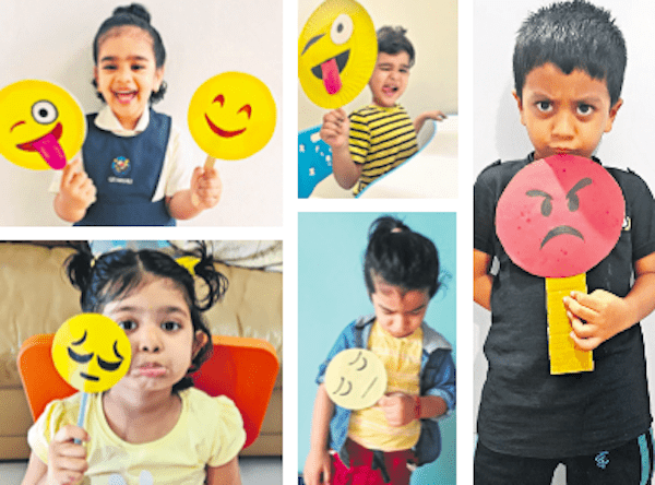 Gitanjali Vedika: Young ones express their emotions through emojis
