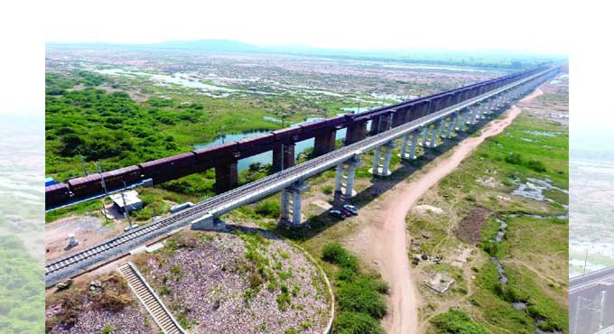 Maximum permissible speed on Godavari railway bridge increased to 100 kmph