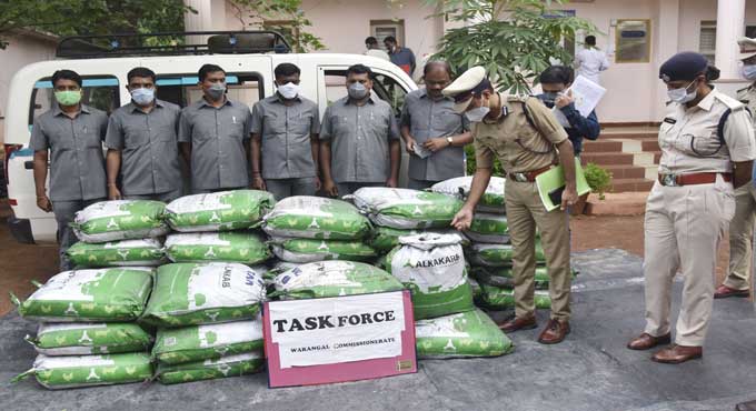 18 quintals of gunpowder seized in Warangal