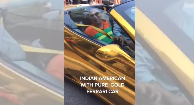 How not to spend your money: Anand Mahindra on a video of gold ferrari