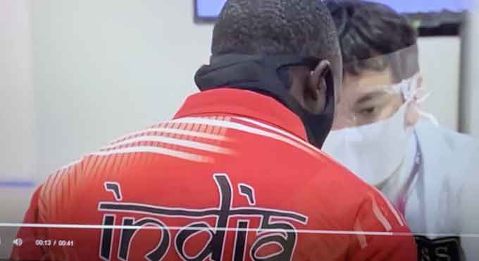Missing Ugandan lifter has Indian track jacket