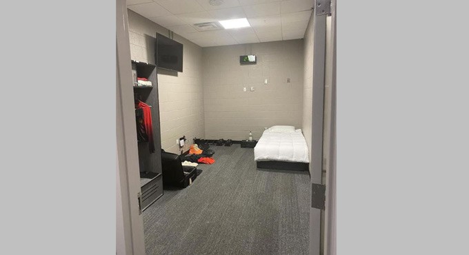 Check out rapper Kanye West’s current cosy living space