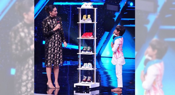 Karisma Kapoor gifts five pair of shoes to contestant Pruthviraj