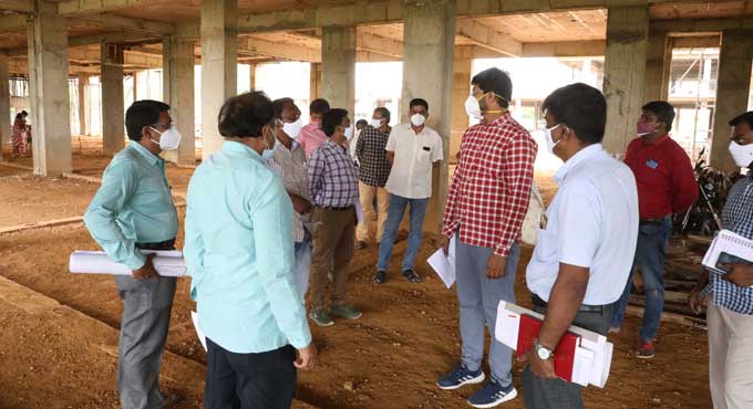 Khammam: Officials instructed to speed up works of Collectorate, 2BHK houses