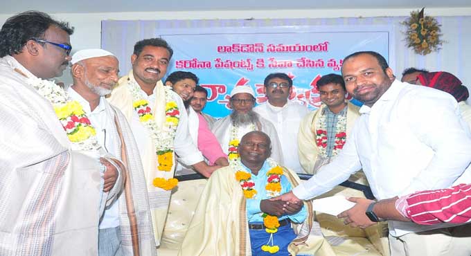 Covid warriors and social workers felicitated in Khammam