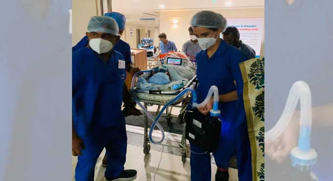 Doctor airlifted from Lucknow to KIMS Secunderabad for lung transplant
