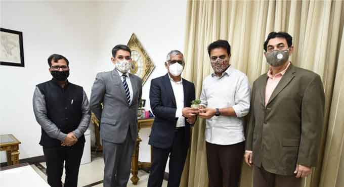 ISB new dean Madan Pillutla meets KTR