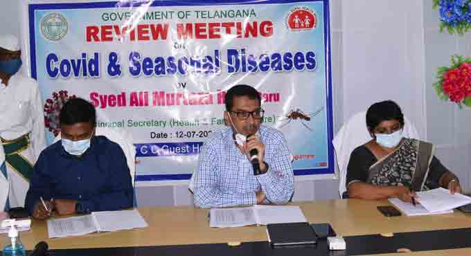 Telangana Health Secretary asks officials to be cautious of Covid