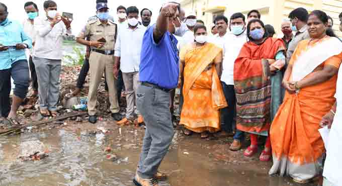 GHMC Mayor monitors situation