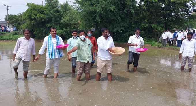Medak MP sensitises farmers on dry seeding of paddy
