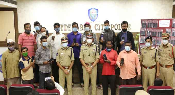 Hyderabad police tracks 66 lost mobile phones, returns them to owners