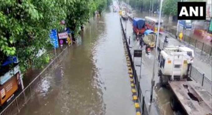 Heavy rains in parts of Mumbai; local train services hit due to water-logging