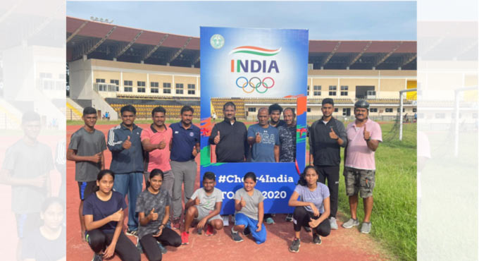 Jaganmohan launches Olympic selfie point at Gachibowli Stadium