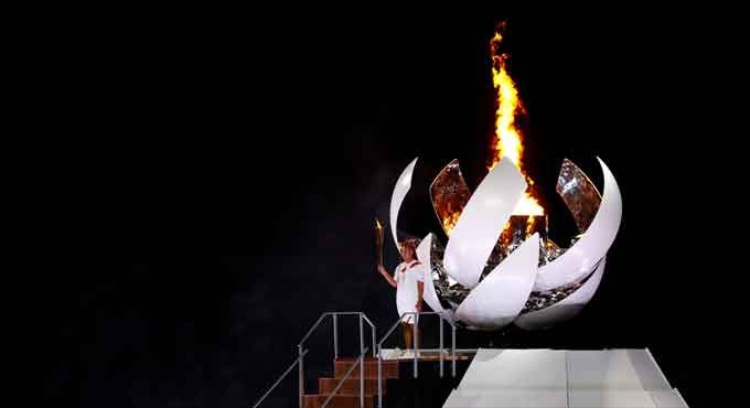 ‘The greatest honor’: Naomi Osaka lights Olympic cauldron