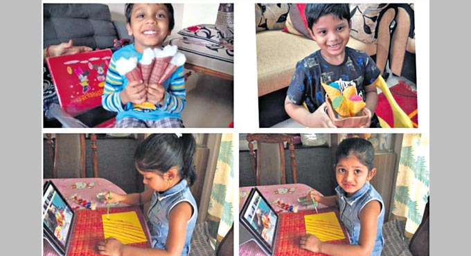 Pallavi International School organises activity to develop fine motor skills