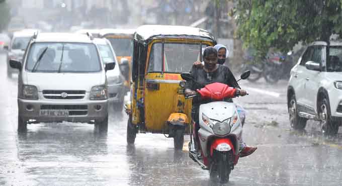 Heavy rains in Telangana