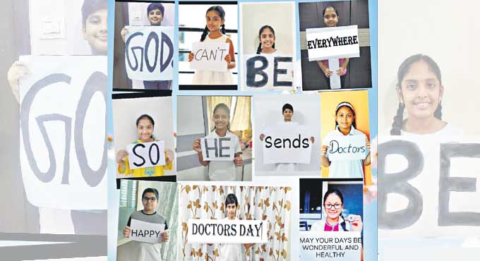 Kids perform skits to thank doctors