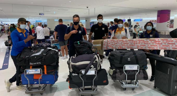 Indian sailing team lands in Tokyo