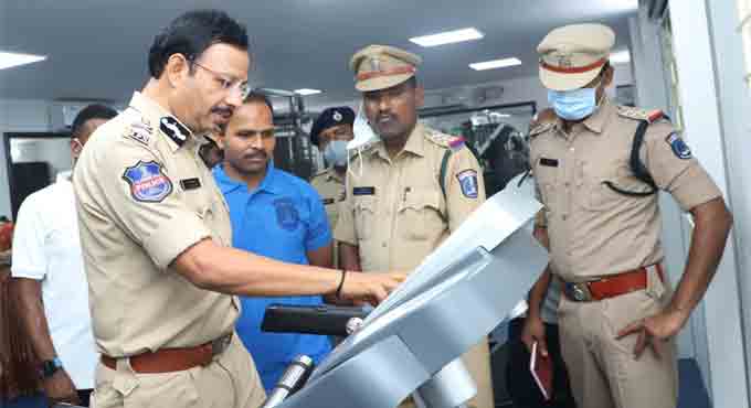 Cyberabad CP Sajjanar launches gymnasium