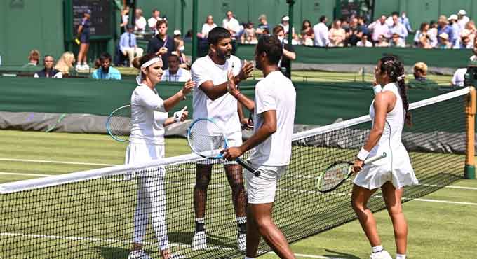 Wimbledon: Sania-Bopanna pair wins historic Indian doubles match