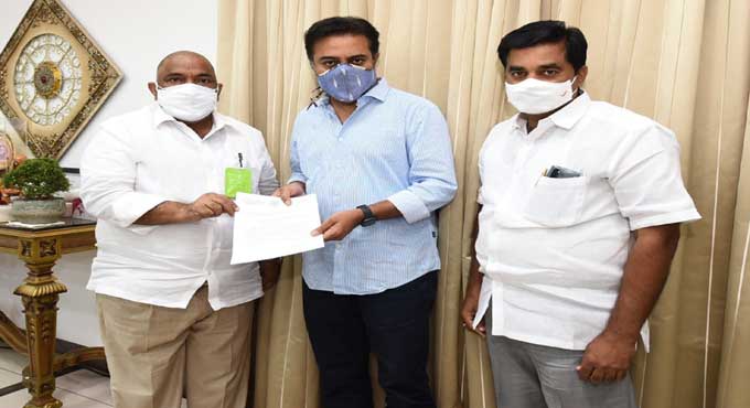 Sandra urges KTR to sanction 1,400 2BHK houses for Sathupalli