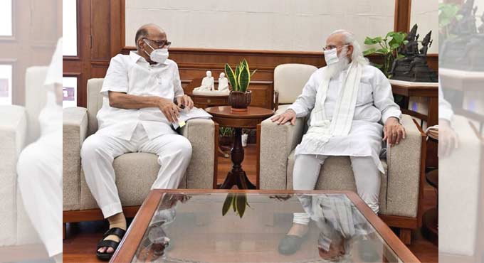 Sharad Pawar meets PM Modi ahead of monsoon session