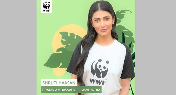 Shruti Haasan is Brand Ambassador for WWF India