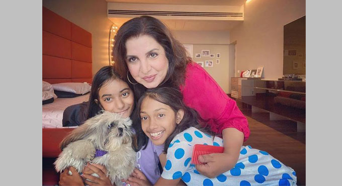 Farah Khan’s pet Smoochy turns one; check out birthday celebrations