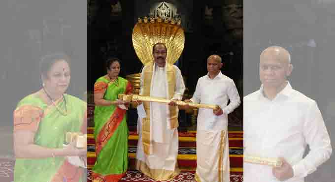 Bizman donates sword worth Rs 1 cr to TTD