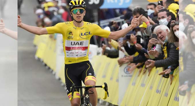 Tadej Pogacar wins Stage 18 of Tour de France