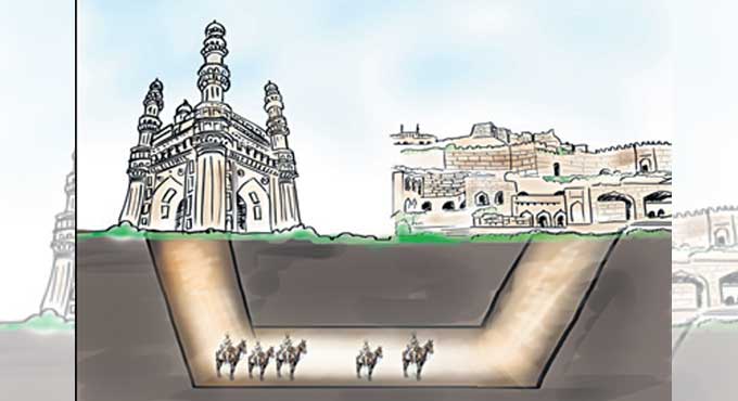 Charminar-Golconda tunnel