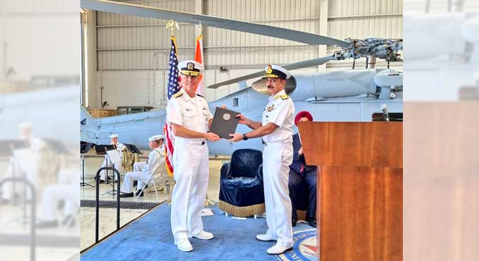 US Navy hands over MH-60R maritime helicopters to India 