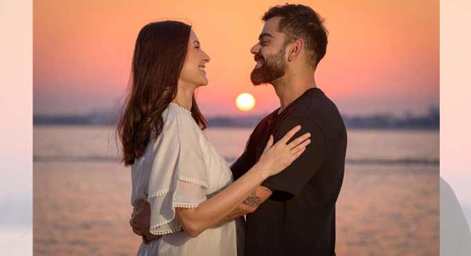 Virat Kohli, Anushka Sharma take up Bat Balance Challenge