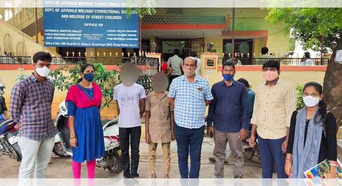 Rachakonda Police rescue two boys from child labour