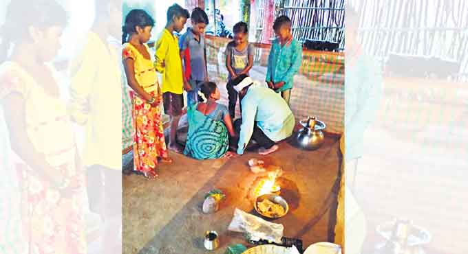 A unique ritual among Kolam tribes ahead of sowing