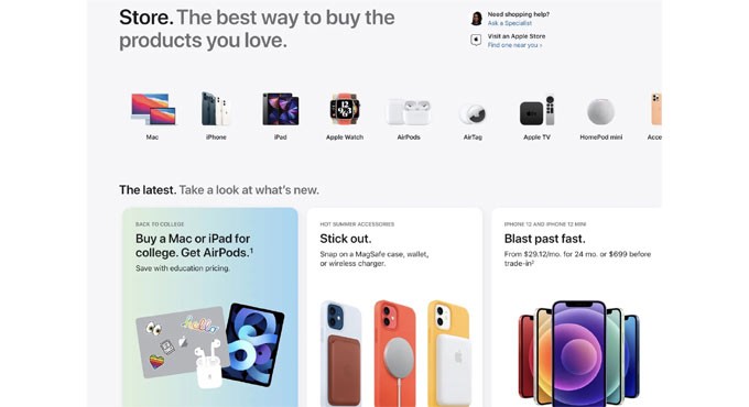 Apple rejigs its online store before mega launches