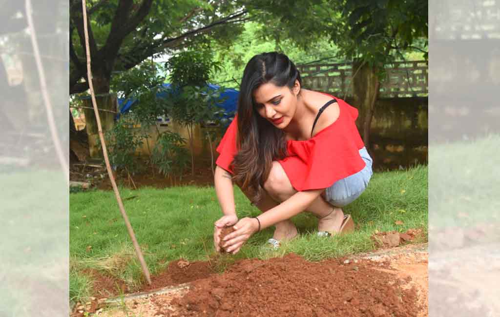 Big Boss 3 contestant Ashu Reddy joins the Green India Challenge